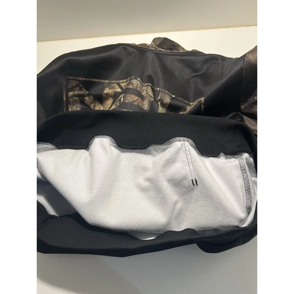 N2K Natin2Krazy Men's Hoodie Camouflage Black Pullover Sz S Y2K Hunting Skate